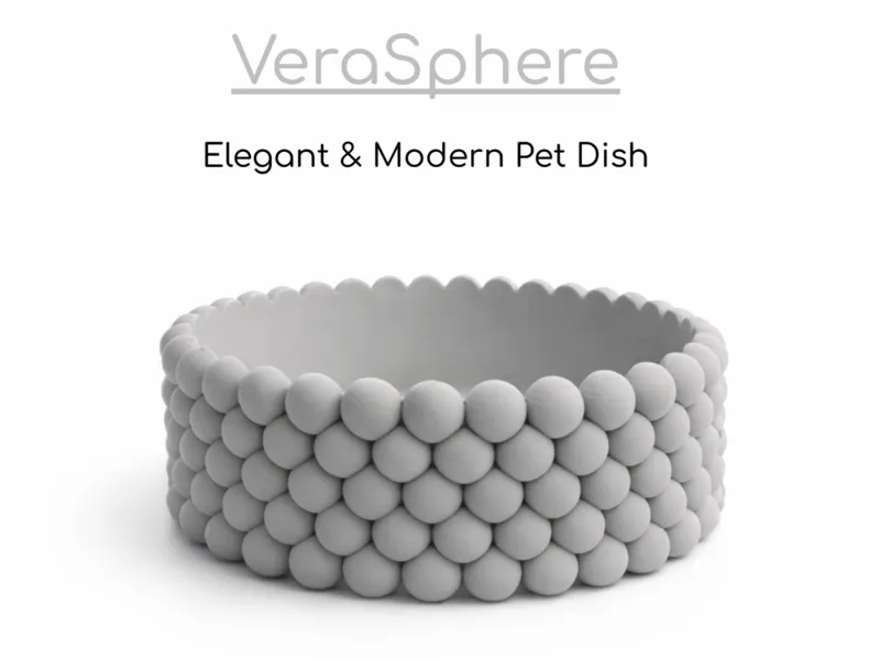 VeraSphere Elegant & Modern Pet Dish 