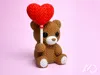 Knitted Love Bear
