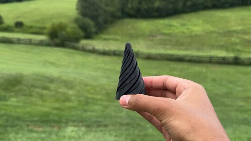 Spiral cone fidget