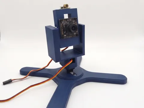 Soporte: Pan-Tilt Camera Turret for 9g Servos (SG90) — referencia de MakerWorld