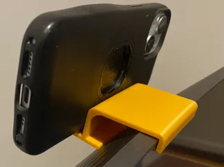 iPhone Continuity mount for 1800R curved monitor.