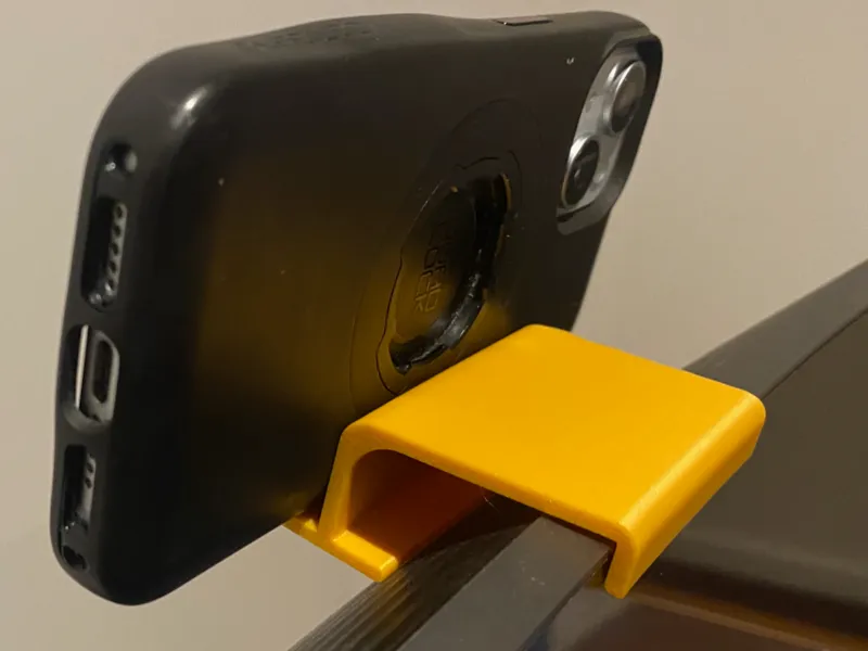 iPhone Continuity mount for 1800R curved monitor. 