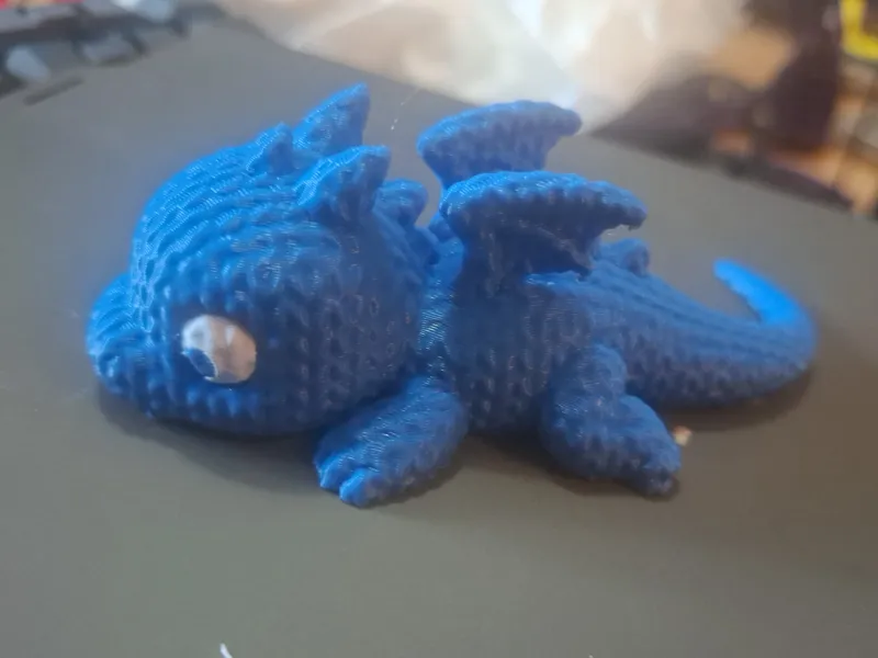 knitted cute dragon