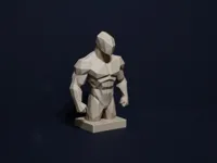 Force géométrique - sculpture musclée low poly — photo 2