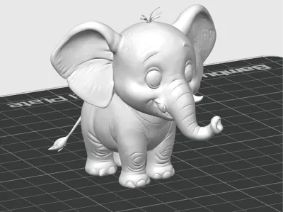 Cute Little Cartoon Elephant