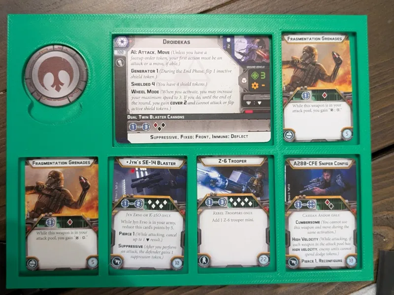 SW legion card tray (unsleeved)