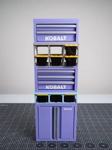 Caja o estuche: Mini Toolbox Rack —Mini Bins Under a Mini Tool Box — vista de referencia 2