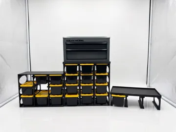 Caja o estuche: Mini Toolbox Rack —Mini Bins Under a Mini Tool Box — vista de referencia 3