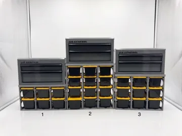 Caja o estuche: Mini Toolbox Rack —Mini Bins Under a Mini Tool Box — vista de referencia 5