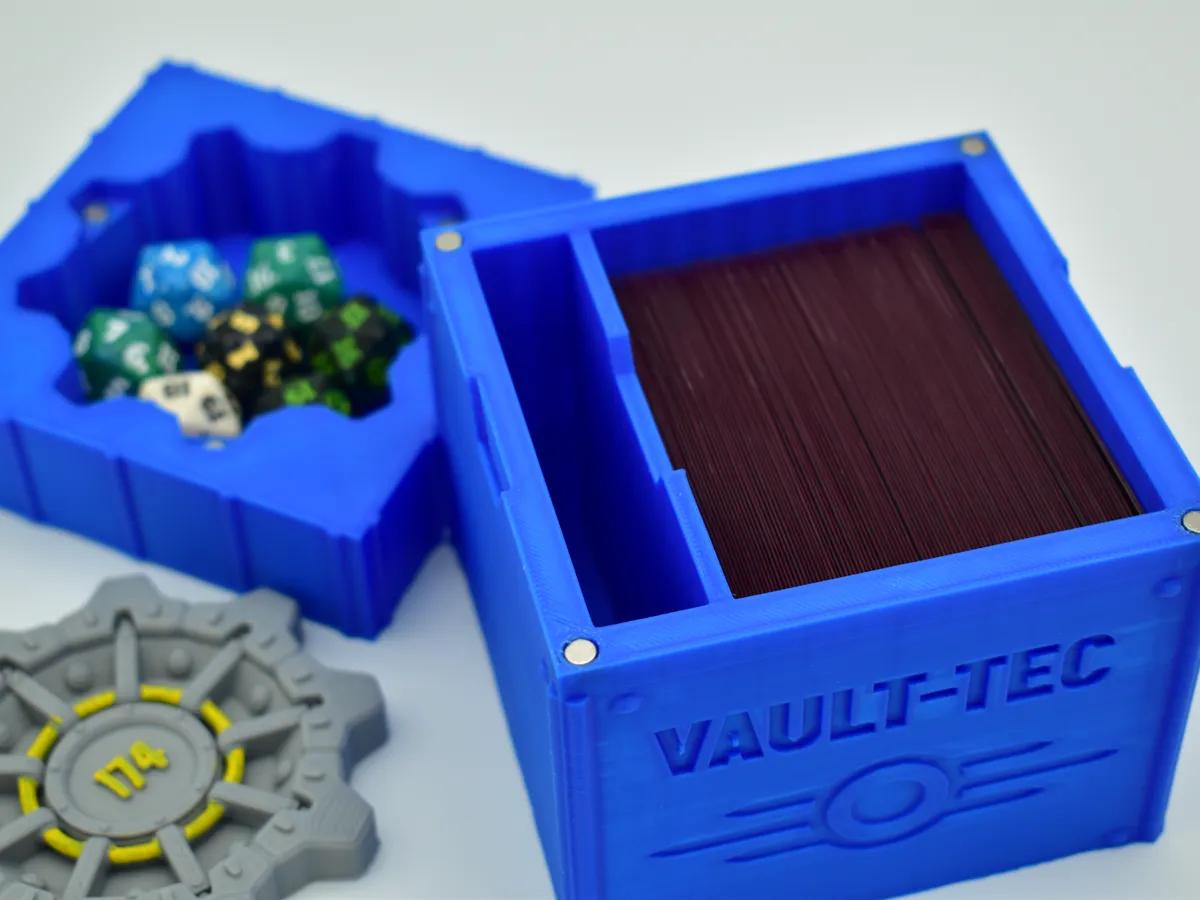 Magic the Gathering: EDH Fallout Vault Box - Free 3D Print Model ...