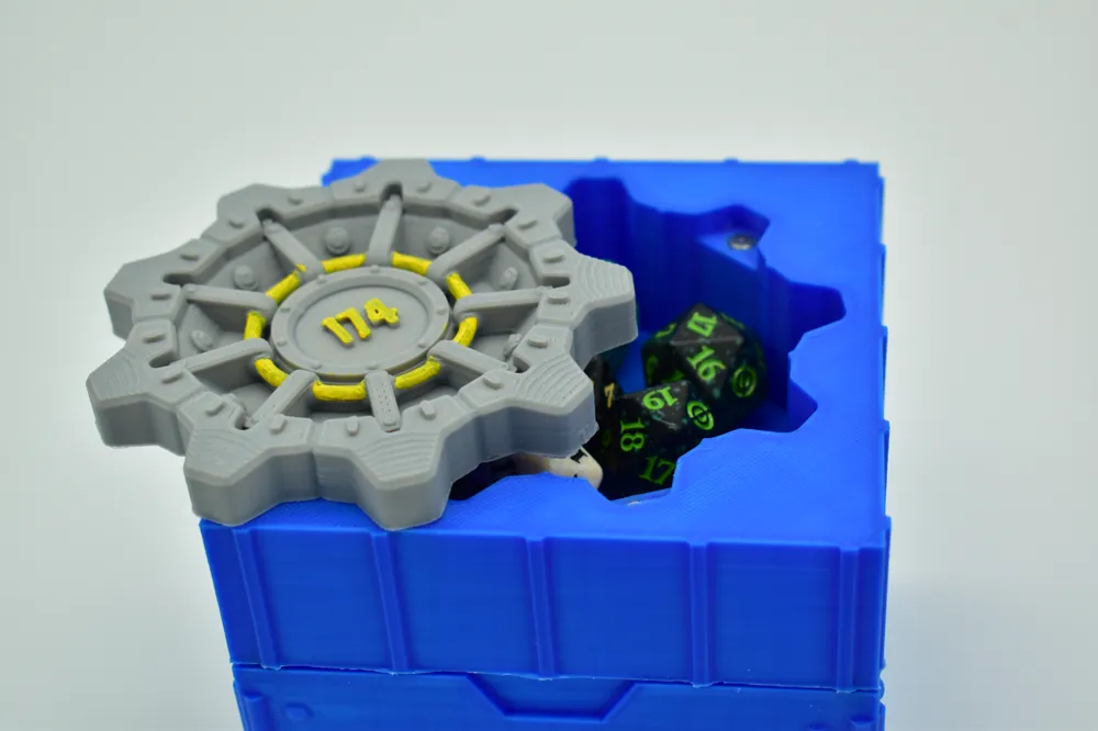 Magic Omega Fallout Box Magic the Gathering: EDH Fallout Vault Box - Free 3D Print Model ...
