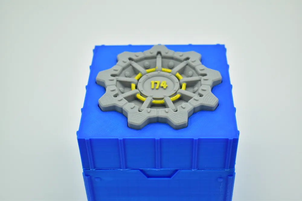 Magic Omega Fallout Box Magic the Gathering: EDH Fallout Vault Box - Free 3D Print Model ...