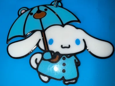 Cinnamoroll Keychain Hello Kitty