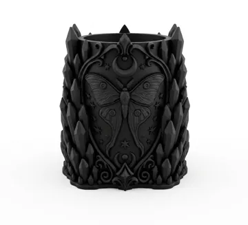 Soporte: Goth Moon Moth Crystal Brush Holder gothic — vista de referencia 4