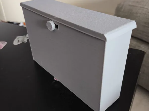 Tirelire porte-billets avec fermeture