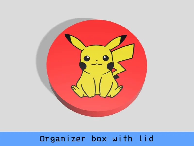Organizer Box Pokemon - Pikachu