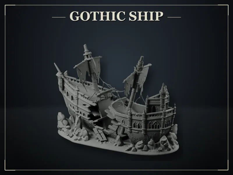 Dark Fantasy Ghost Ship