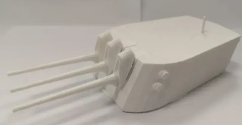 Miniatura 2 do modelo 3D MK.16型三联6英寸（152mm）火炮