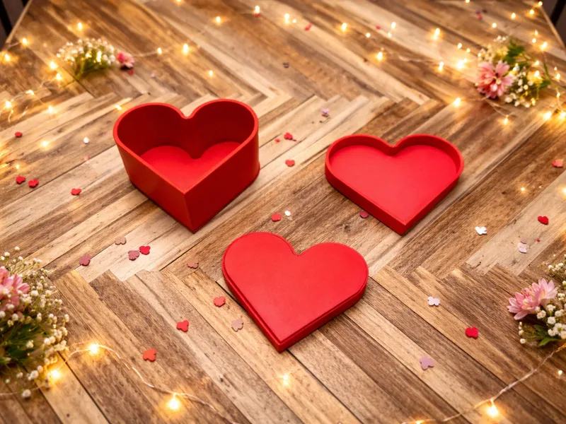 Valentine's day heart box