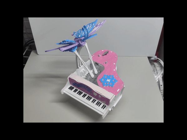 【梦幻机械协奏曲】蝴蝶华尔兹 · 发条八音盒 | 联动齿轮系统 | 无需支撑