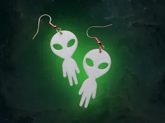 Alien Earrings