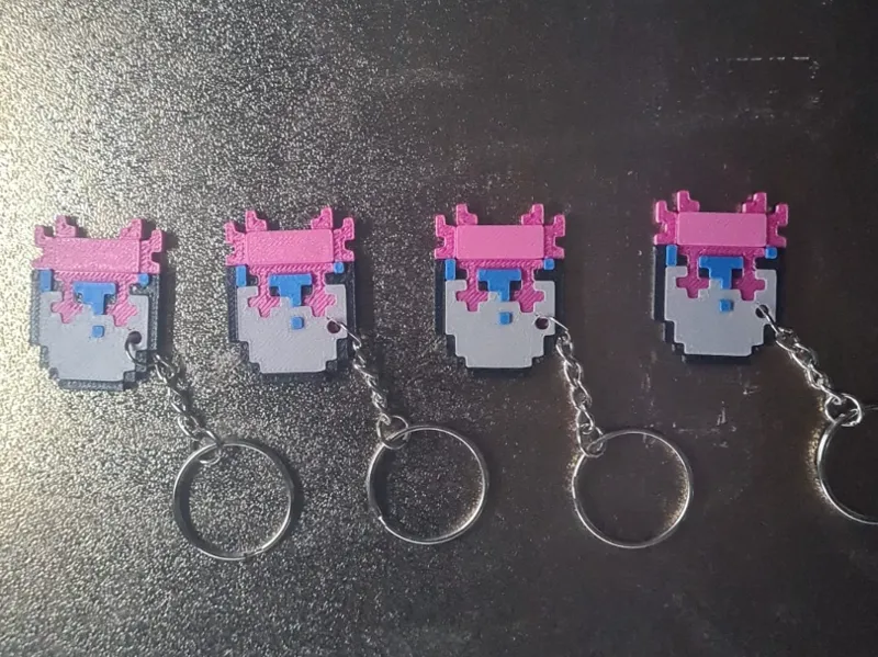 axolotl keychain