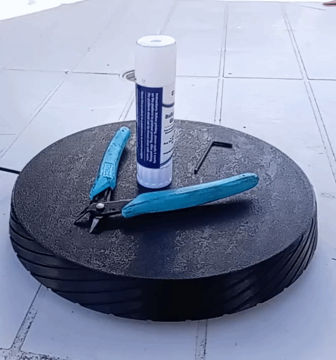 Lazy susan motorized turntable, no soldering