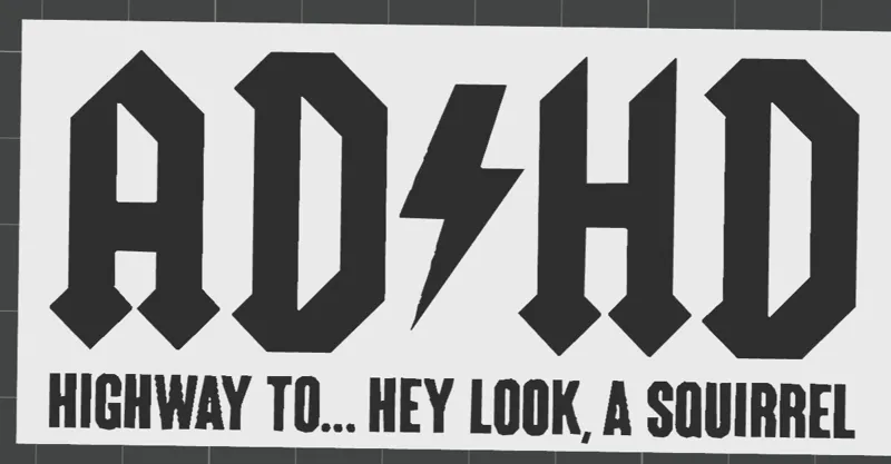ADHD Squirrel Sign