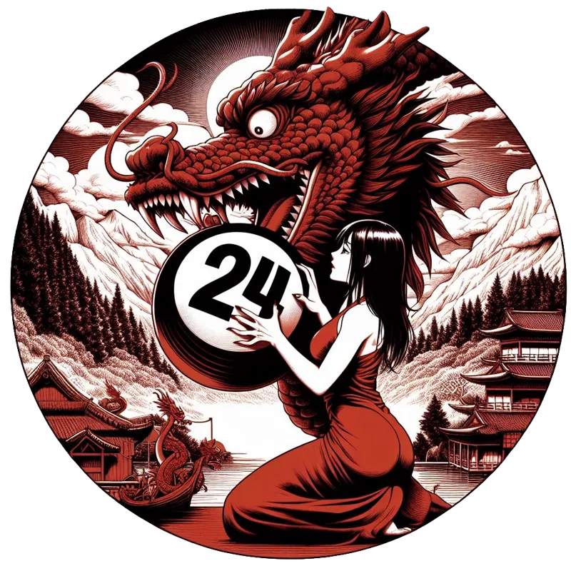 A dragon and a girl.