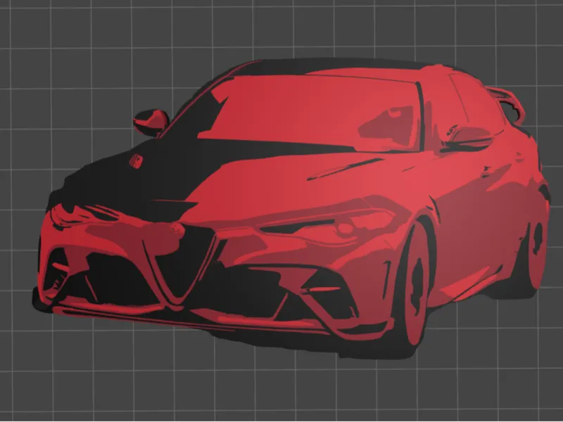 Alfa Giulia Keychain