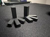 feet separate from main body to allow face down printing, 0.2mm layer, 3 walls, 15% infill,