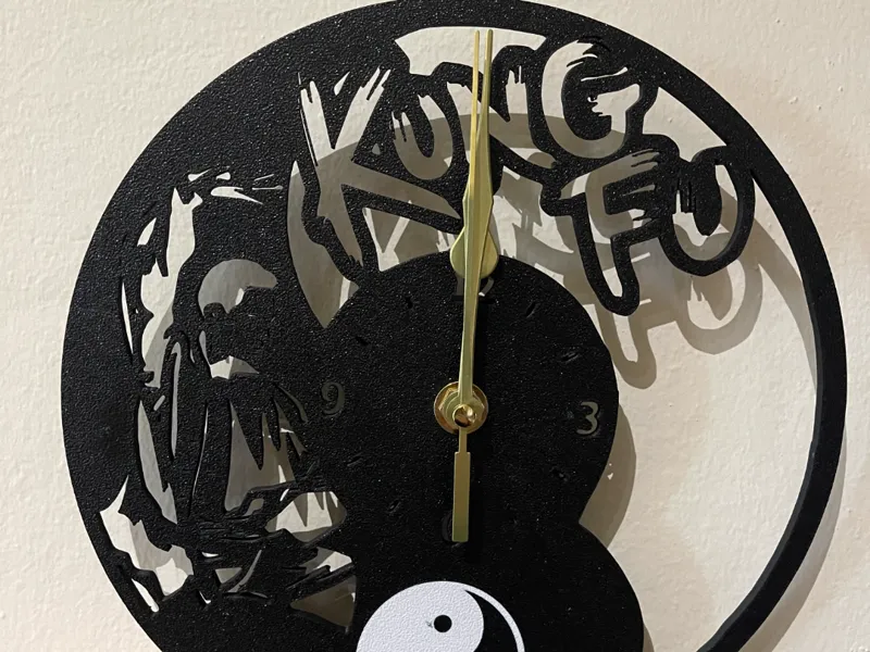 Kung Fu Wall Clock