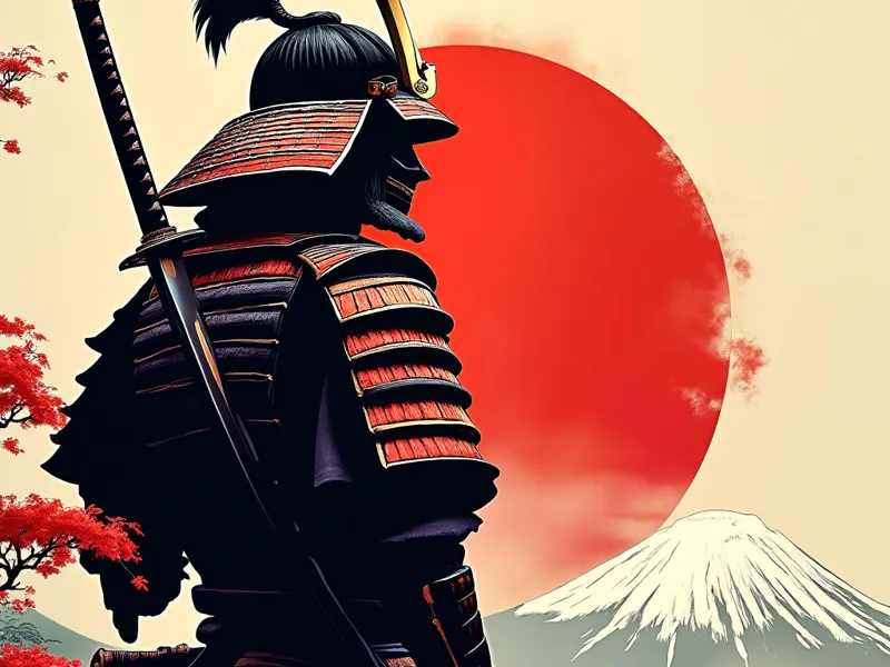 Samurai in Japan frame