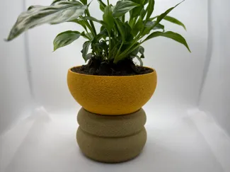 (SIMPLE) Self-Watering Textured Plant Pot