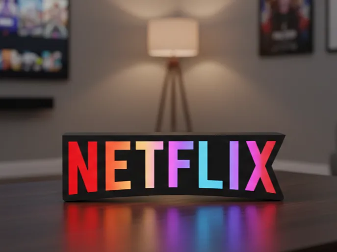 Netflix LED Lamp – Cinematic Vibes for Your Setup!