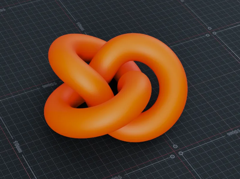 torus knot infinite art decoration