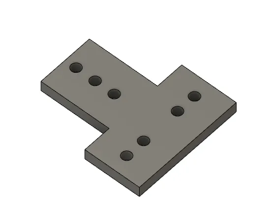 2020 extrusion flat T mount