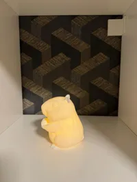 Lampe capybara avec cœur — photo 6