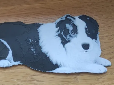 Border collie hueforge