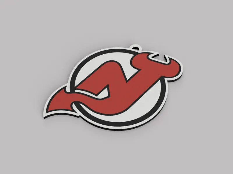 New Jersey Devils NHL Keychain