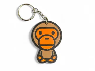 Portachiavi con logo Bape