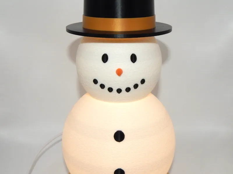 Snowman Lamp