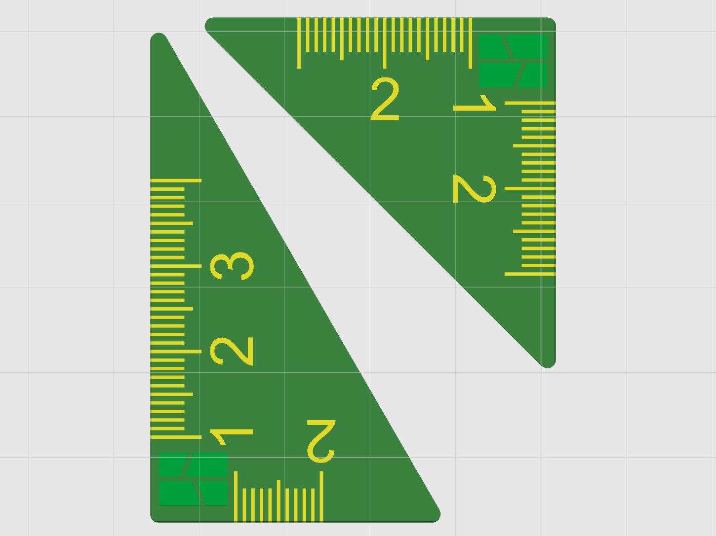 Miniatura 15 do modelo 3D 童趣几何参数化尺子套装｜拓竹Logo0刻度 Bambu直尺/可调角三角尺/镂空量角器 全参数可定制