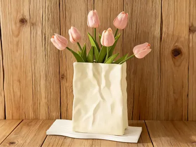 Paper bag vase