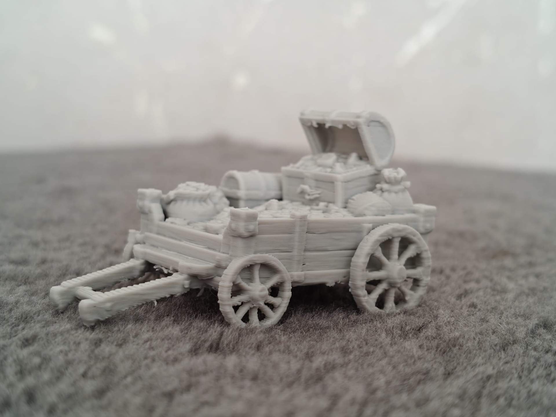 DnD treasure cart terrain prop