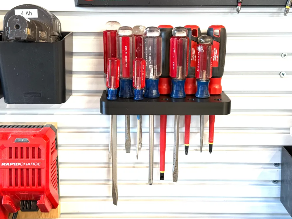 Rubbermaid FastTrack Slat Wall Screwdriver Holder - Free 3D Print Model ...