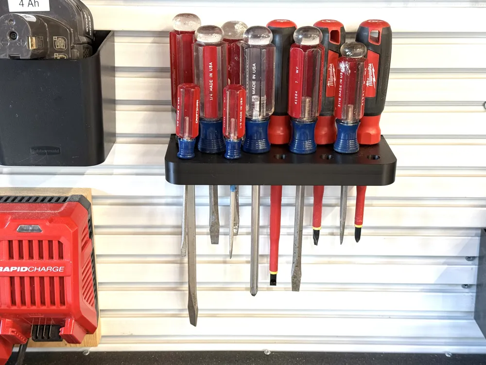 Rubbermaid FastTrack Slat Wall Screwdriver Holder - Free 3D Print Model ...