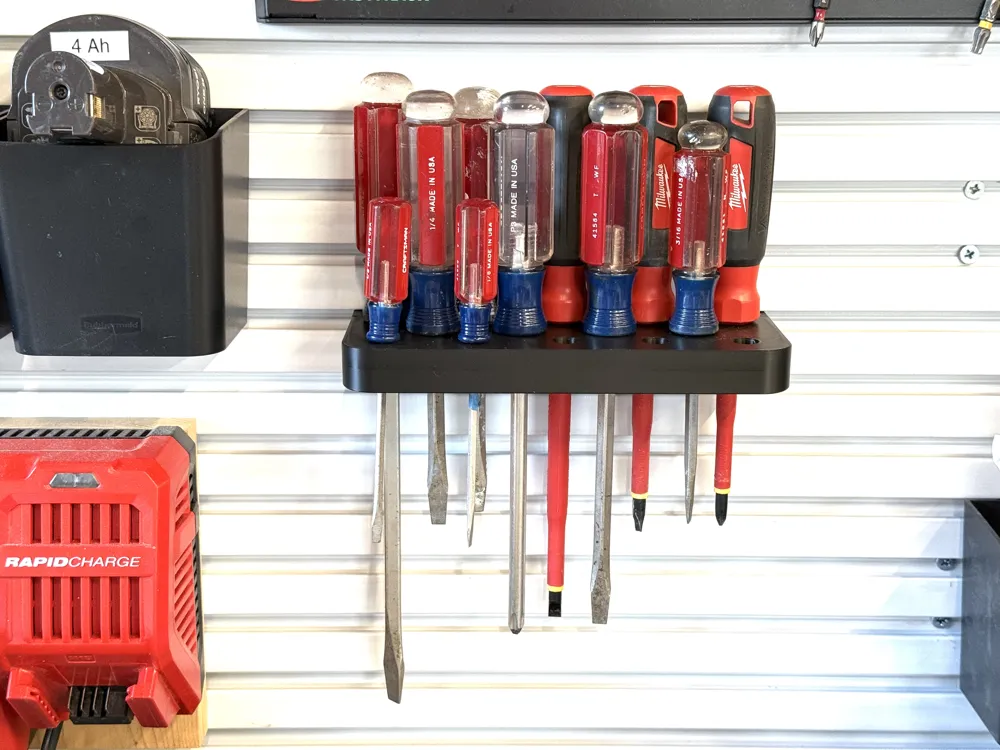 Rubbermaid FastTrack Slat Wall Screwdriver Holder - Free 3D Print Model ...