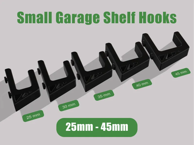 Small Garage Shelf Hooks 25mm - 45mm