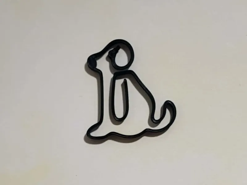 Cartoon dog bookmark